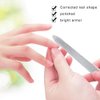 4 Pcs Metal Nail File Diamond Nail Files Stainless Steel Nail File Kit Double Side Fingernail Toenail Files for Salon Home Travel Use(5.9Inch)