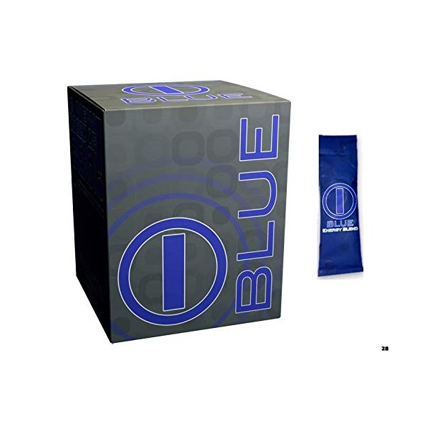 Bhip I -Blue Natural Energy Drink - 100% Natural - No Crash - Energy That Last for Hours - 30 Packets/Box - Vitamins & Amino Acid Supplement
