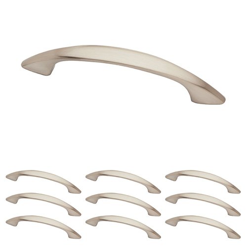 Franklin Brass Modern Curve (10-Pack) Cabinet Handles 3" Satin Nickel Cabinet Pulls Handles for Cabinets and Drawers Cabinet Hardware Dresser Handles Drawer Pulls P12447K-SN-B