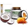 Grazly Unscented Manuka Honey & Bison Tallow Balm Organic All Around Body Face Moisturizer for Dry Skin with 100% Grass Fed Tallow, Extra Virgin Coconut Oil, Raw Manuka Honey, Organic Raw Beeswax 3oz.