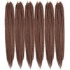 Mayloss 6 Packs/Lot (14/18/24/30) inch 1cm 20 Strands/Pack Thin 3X Box Braid Crochet Hair Extensionin Diameter 3X Synthetic Braid Hair Extensions Crochet Braids Hair Color(30Inch 30)