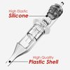 Wormhole Tattoo Cartridge Needles 20pcs Mixed Cartridge Needles 3RL 5RL 5M1 7M1 Tattoo Cartridges Professional Disposable Tattoo Needle Cartridge Sterilized Tattoo Needles Safe Cartridge Needles