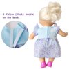 BOBO clothes Set of 6 For 12-14-16 Inch Alive Lovely Baby Doll Clothes Dress Outfits Costumes Dolly Pretty Doll Cloth Handmade Girl Christmas Birthday Gift (16)
