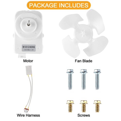 AMI PARTS W10124096 Condenser Fan Motor kit-Replaces AP4318657 2315558 PS1957416 2188538 2188727 EAP1957416