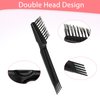 Giantree 2/4 Pcs Hair Brush Cleaning Tool, Comb Cleaner Brush Remove Hair Brush Cleaner Rake Mini Hair Brush Remover for Removing Hair Dust Home and Salon Use (Plastic Handle Rake)(2pcs)
