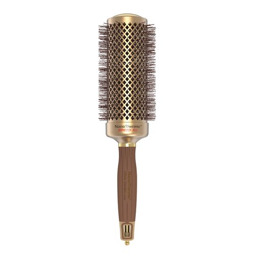 Olivia Garden NanoThermic Speed XL Extra-Long Barrel Thermal Round Hair Brush with ergonomic non-slip handle (not electrical) NT-XL54 (2 1/8")
