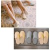 12 Pair House Slipper for Guest Non Slip Disposable Slipper for Travel Washable Reusable Hotel Slipper Bridesmaid Slipper for Spa Indoor Wedding Party (Light Gray, Khaki)