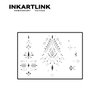 INKARTLINK Temporary Tattoos, Semi Permanent Tattoos Adult Art Designs Waterproof Temporary Tattoos Party Favors Tattoo Stickers Realistic, No Adhesive, Lasts 1-2 Weeks Black (Henna 4)
