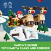 KAZI Santa's Sleigh Building Toys for Kids,Santa Sleigh Toys Sets with Santa Claus and Reindeer,Christmas Decorations for Tabletop & Home,Christmas Party Favors, for Boys Girls Ages 8+