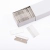 EHDIS 100pcs Razor Blades Single Edge Stainless Steel Razor Blades for Standard Scraper Tool, Safety Straight Edge Razor Scraper Blades, Paint Scraper Box Cutter Razor Blade,Industrial Razor Blades