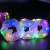 4Pcs Light Up Scrunchies Hair Tie, LED Scrunchy Hair Elastic Band for Women & Girls, Glow in the Dark Party Supplies Party Favor Festival Rave Accessories for Neon Glow Party