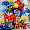 ALL-IN-1 Paw Balloons Garland Arch Kit with BONUS Dog Bone & Paw Print Balloons for Paw Birthday Decorations – Paw Balloons Backdrop, Paw Party Supplies for 3rd yo Boy