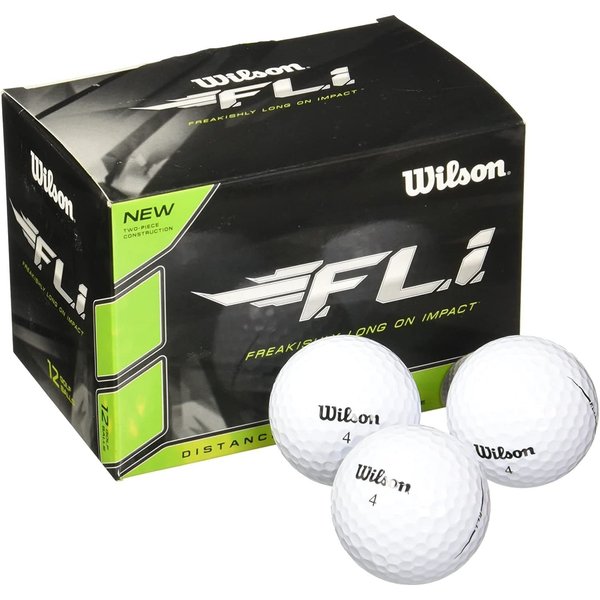 WILSON Staff F.L.I. Golf Balls (Pack of 12) White