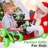 Qumcou Remote Control Car for Boys 4-7,RC Cars Toys for Ages 5-7, 2.4Ghz Fast Double-Sided 360°Rotating Toy Cars with Headlights and Wheel Lights, Christmas Birthday Gifts for Boys Age 6-12, Green