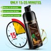 Temgofeau Hair Dye Shampoo for Gray Hair, 3 in 1 Herbal Shampoo Hair Dye for Women Men, Hair Color Shampoo 500ml (Dark Brown)