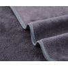 Wuwahold Microfiber Gym Towels Bigger Size Super Soft for Exercise Fitness, Sports, Workout, 380-GSM 15-Inch x 31-Inch Quick-Drying Towels (3 Pack, Grey+Blue+Purple)