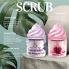 Sugar Scrub Soap Whipped Cream. Exfoliate, Brighten, Smoothen & Polish. Cruelty-Free (sugarcake-blueberry)