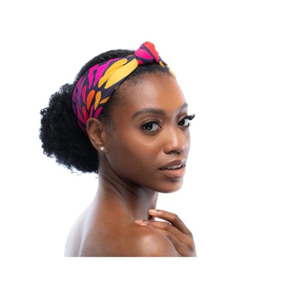 SATIN LINED KNOTTED HEADBAND (Rio Knotted Headband)
