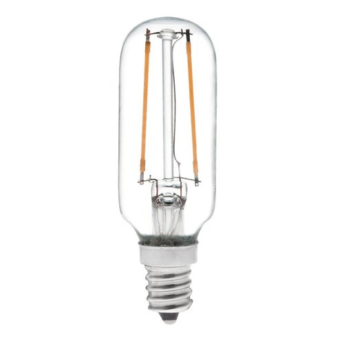 HERO-LED T8-DS-2W-WW27 Dimmable T8 E12 2W Candelabra Style LED Vintage Antique Filament Bulb, 25W Equivalent, Warm White 2700K, 4-Pack