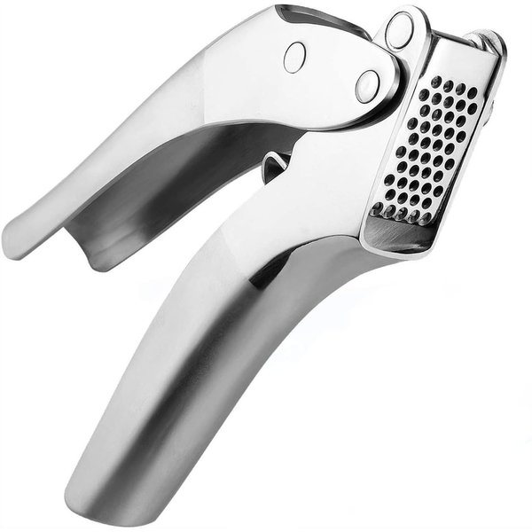Premium Garlic Press, Stainless Steel, Easy to Clean Garlic Mincer, Durable Construction and Rust Proof
