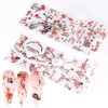 JERCLITY 10 Rolls Chinese Style Nail Foil Transfer Sticker Plum Orchid Bamboo Ink Painting Pattern Nail Foil Sheets Foil Nail Art Decals Nail Foil Transfer Stickers Foil Nail Wraps for Foil Nail Art