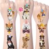 Wxiben Dog Temporary Tattoos for Kids - 200+ Puppy Temporary Tattoos Stickers Gifts Cute Puppy Dog Birthday Party Decorations Favors Supplies Girls Boys Puppy Tattoos Classroom School Prizes Rewards
