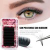 Eyelash Extension 0.07 C Curl 15mm 12 Rows Easy Fan Volume Lashes 2D-10D Volume Lash Extensions Self Fanning Lashes Extension Professional For Salon By MASSCAKU(15mm 14-15-16)