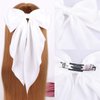 MRJ 2 Pcs Silky Satin Hair Bows Big Hair Bows for Women Hair Ribbons for Women Hair Clips for Girls