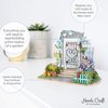 Hands Craft DIY Miniature Dollhouse Kit | 3D Model Craft Kit | Pre Cut Pieces | LED Lights | 1:24 Scale | Adult Teen | Garden Entrance (DGM02)