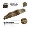 Munx Hair Extensions Tape in Human Hair Ash Brown with Platinum Blonde Seamless Double Sided Invisible Tape Ins for Black Women Human Hair 20 Inch 20pcs 50g/Pack
