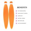 CANELIA Pre stretched Braiding Hair 26 Inch Neon Orange Braiding Hair Extensions Yaki Braids Hair Hot Water Setting Synthetic Braiding Hair Pre stretched Crochet Hair(26 Inch,2 Packs,Orange#)