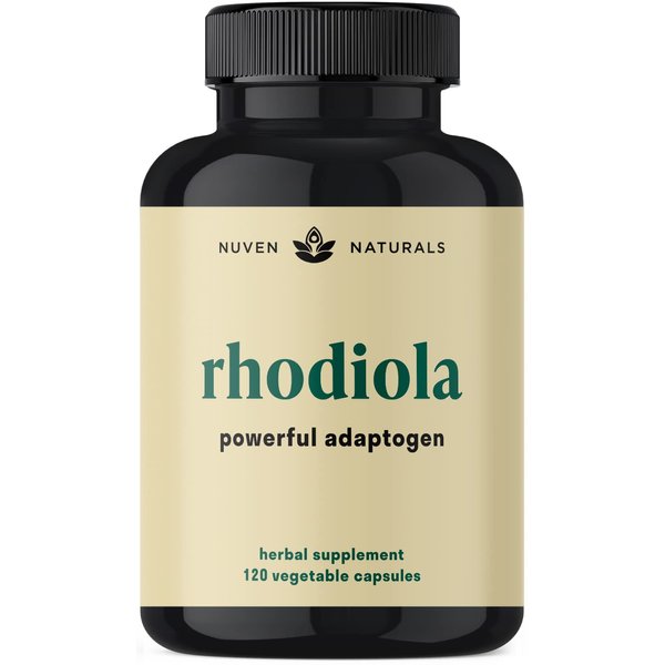 Rhodiola Rosea 600 mg - 120 Vegan Capsules - Ultra Potent Rhodiola Supplement for Natural Stress Support and Mood Boost - Rhodiola Rosea Extract (3% Salidroside & 1% Rosavins) - Powerful Adaptogen