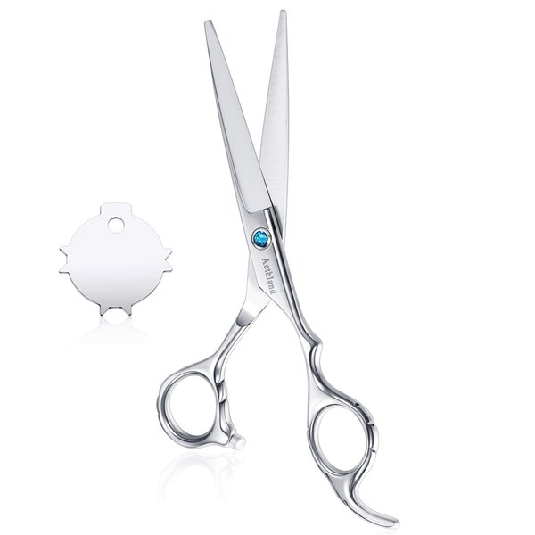 Hair Cutting Scissors , Aethland Japanese 9CR Stainless Steel Professional Barber Hairdressing Shears (Trimming Shaping Grooming Shears) for Men Women Pets Home Salon Barber Haircut Kit, 6.5"