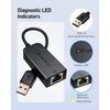 Cable Matters Plug & Play USB to Ethernet Adapter with PXE, MAC Address Clone Support (Ethernet to USB 2.0 Adapter, Ethernet Adapter for Laptop) Supporting 10/100 Mbps Ethernet Network Black
