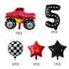 Race Car Foil Balloons Party Supplies Monster Truck Balloon Decorations Number 3 Balloons 40 Inch for Boys 3rd Birthday Baby Shower Car Theme Party Decorations (Monster Truck 5th Birthday)