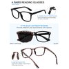 WEMOOTANTS 4 Pairs Blue Light Reading Glasses 2.0 for Women Readers Sunglasses 2.0+ UV Protection 1.0 1.25 1.5 1.75 2.00 2.25 2.5 2.75 3.0 3.5 4.0