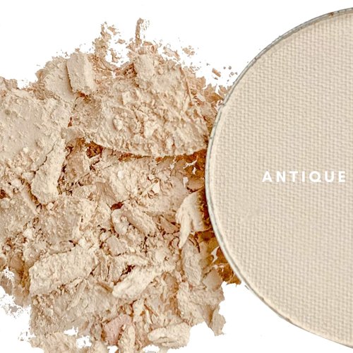 Honeybee Gardens Pressed Powder Matte Cream Eyeshadow Single REFILL (Antique - matte pale cream bisque) | PAN ONLY, NO COMPACT | Vegan, Gluten Free, Cruelty Free, 1.3g