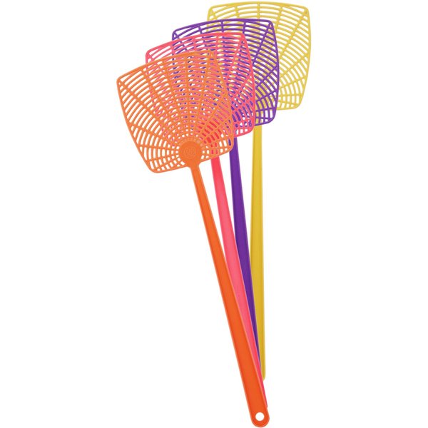 PIC 274-INN Plastic Fly Swatters, Assorted Colors, 288 Master Pack