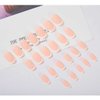 Foccna White Press on Nails Medium Long Acrylic False Nails French Fake Nails Square,Artificial Glossy Pink Nails for Women and Girls- 24 pcs