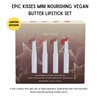 Kat Von D Epic Kisses Mini Nourishing Vegan Butter Lipstick 4 Piece Set - Lolita, Shedefined, Zine Queen, Role Breaker…