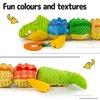 Sumobaby Infant Baby Musical Stuffed Animal Activity Soft Toys with Teether, Multi-Sensory Crinkle, Rattle and Textures, for Tummy Time Newborn 0-3-6-12 Months Boys, Girls, Crocodile (Alligator)