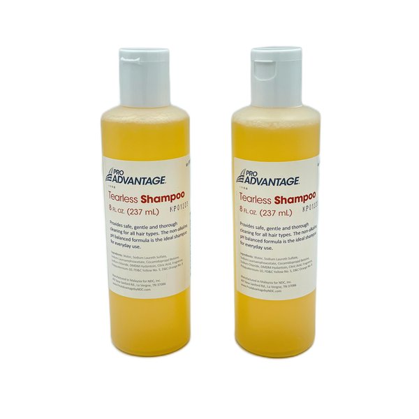 AmeriCan Goods Tearless Shampoo Safe & Gentle Cleaning for All Types of Hair Non-alkaline, pH Balanced Cleansing Shampoo is Ideal for Everyday Use (2 Bottles)