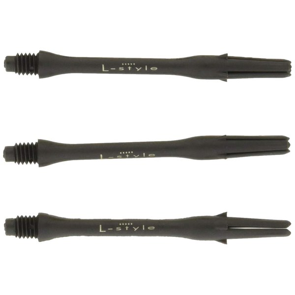 LSTYLE Dart Shafts: Carbon Fiber - 2BA Thread - for Soft Tip and Steel Tip Darts - Size 370 (Extra Long)