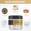 Collagen Hair Mask for Damaged Hair, Argan Oil Collagen Hair Mask, Collagen Hair Treatment Deep Repair, Keratin Protein & Coconut Oil, for All Hair Types (100ml, 2 Pcs)