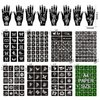 16 Sheets Henna Tattoo Stencils Kit Reusable for Women Girls and Kids,150+ PCS Tattoo Templates,Temporary Indian Arabian Glitter Airbrush Tattoo Stencils for Face Body Paint DIY
