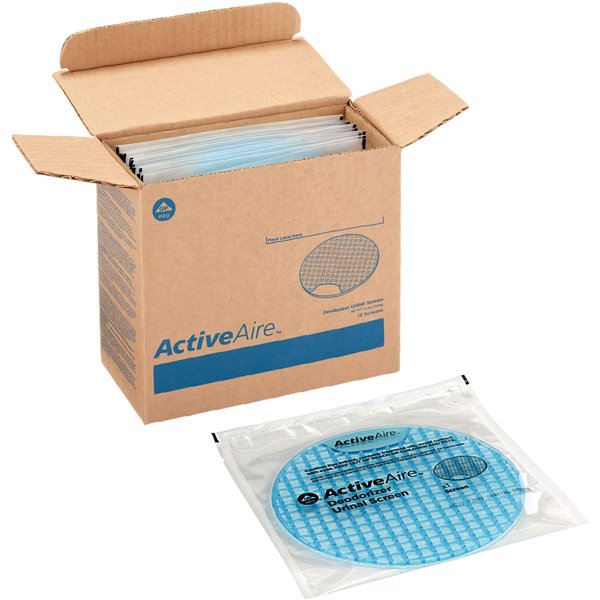 Georgia-Pacific ActiveAire Deodorizer Urinal Screen by GP PRO (Georgia-Pacific),Coastal Breeze,48270,12 Screens Per Case