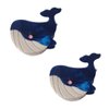 Funny Mini Whale Hair Clip,Acetate Hair Clip,Small Claw Clip for Women,Pack of 2,Royal Blue