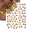 IDDFEVE 12 Sheets Butterflies Nail Art Stickers, Self-Adhesive 3D Butterflies Wings Nail Decals, Variety Color Glitter Design Nail Decorations