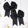 2 Pack Hair Bows for Women, 6 Inches Bow Hair Clips Black Hair Accessories for Girls