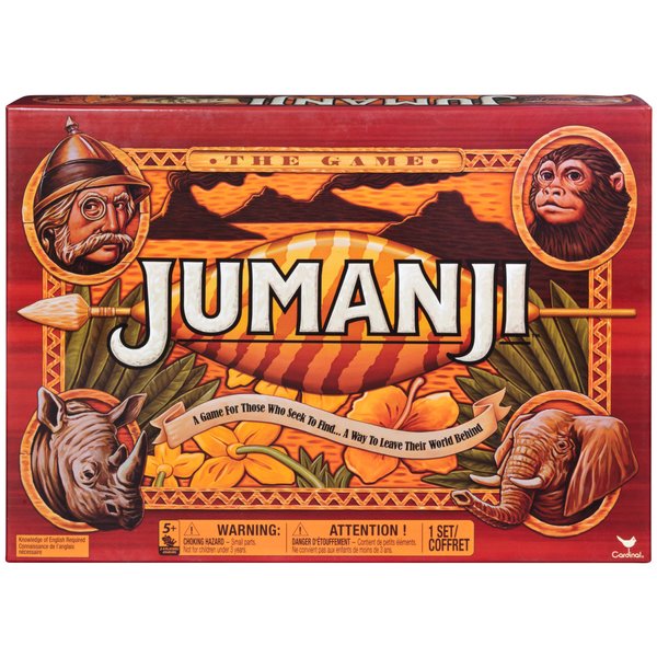 Spin Master Games Cardinal Games Jumanji The Game Action Game, Multicolor